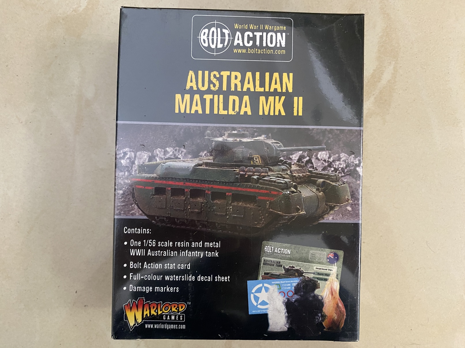 WARLORD BOLT ACTION: AUSTRALIAN MATILDA MK II BOX